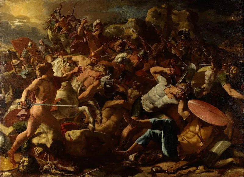 De overwinning van Jozua op de Amorieten - Nicolas Poussin