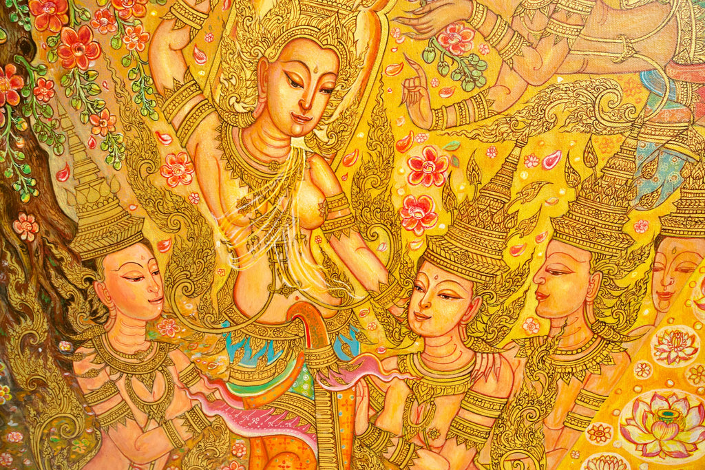 La Vie de Bouddha | 240 x 180 cm Reproductions de tableaux à la peinture à l’huile
