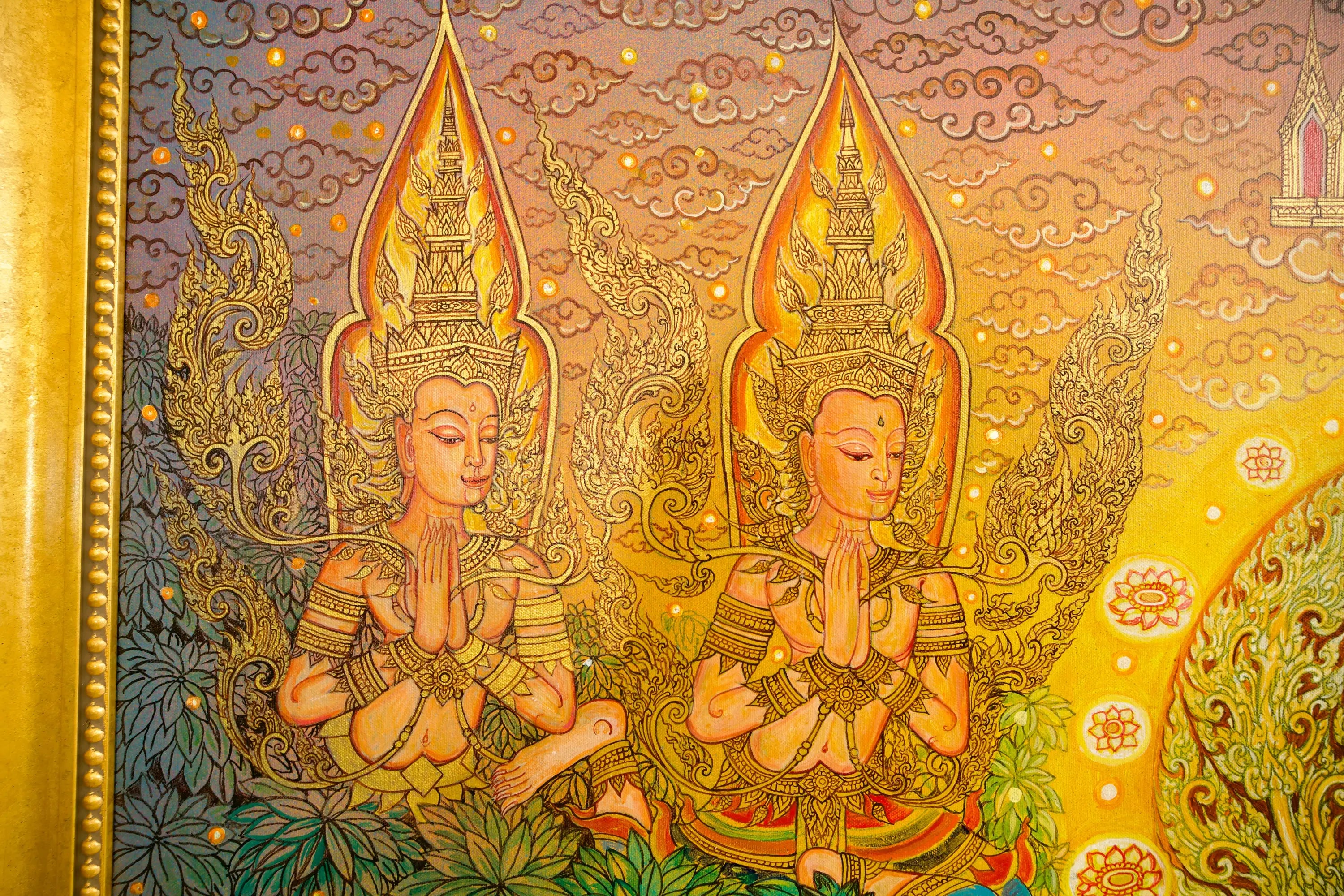 La Vie de Bouddha | 240 x 180 cm Reproductions de tableaux à la peinture à l’huile