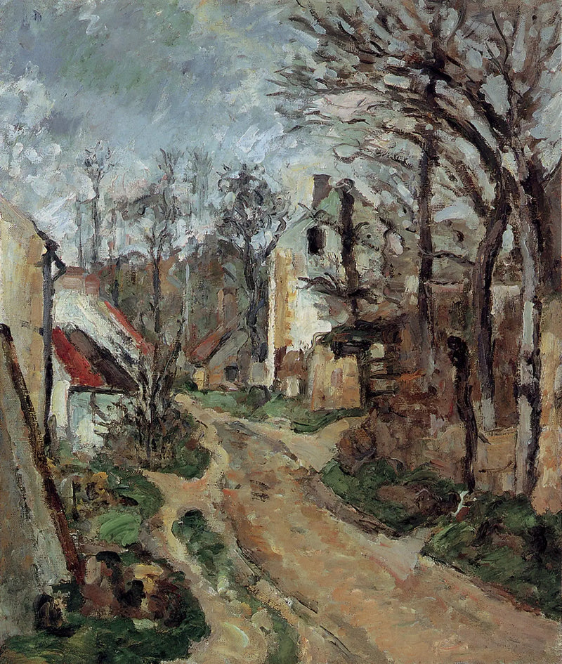 De Oude Weg in Auvers-sur-Oise - Paul Cézanne