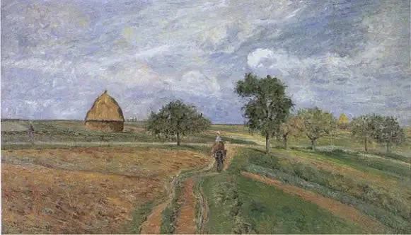 De oude weg van Ennery naar Pontoise - Camille Pissarro