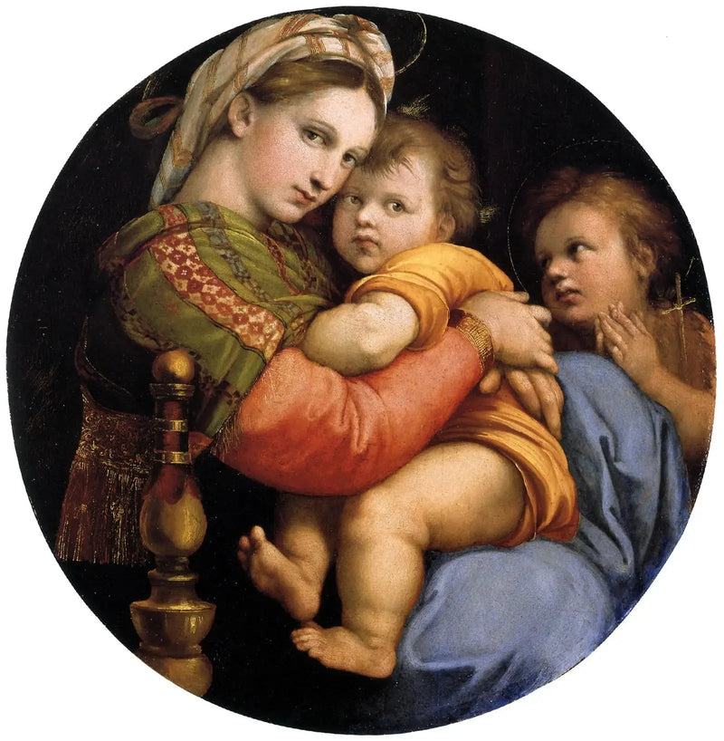 De Maagd op de stoel - Raphael Sanzio