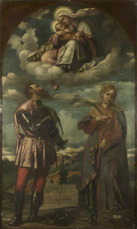 De Maagd met Kind met heiligen - Alessandro Bonvicino