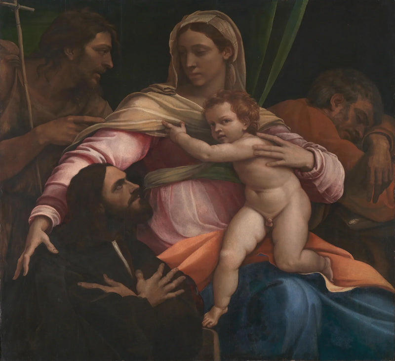 De Maagd met Kind en heiligen met een donateur - Sebastiano del Piombo