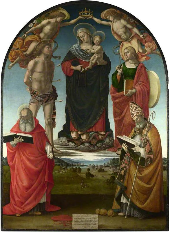 De Maagd met Kind en heiligen - Luca Signorelli