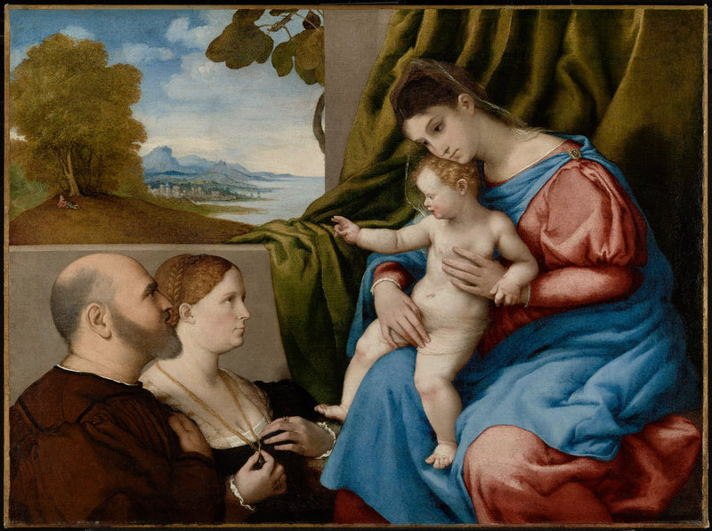 De Maagd met Kind en twee donateurs - Lorenzo Lotto