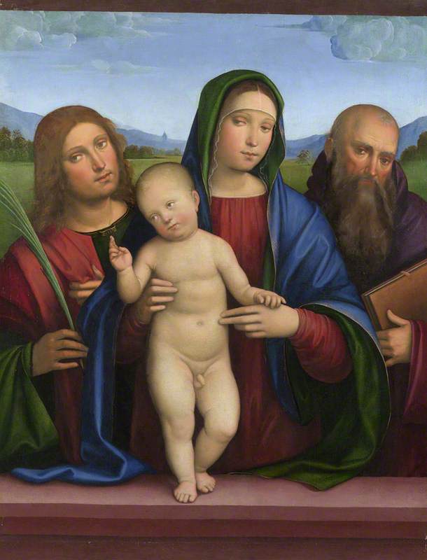 De Maagd met Kind en twee heiligen - Francesco Francia