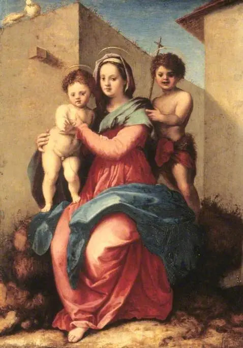De Maagd met Kind en de kleine Sint-Jan - Andrea del Sarto
