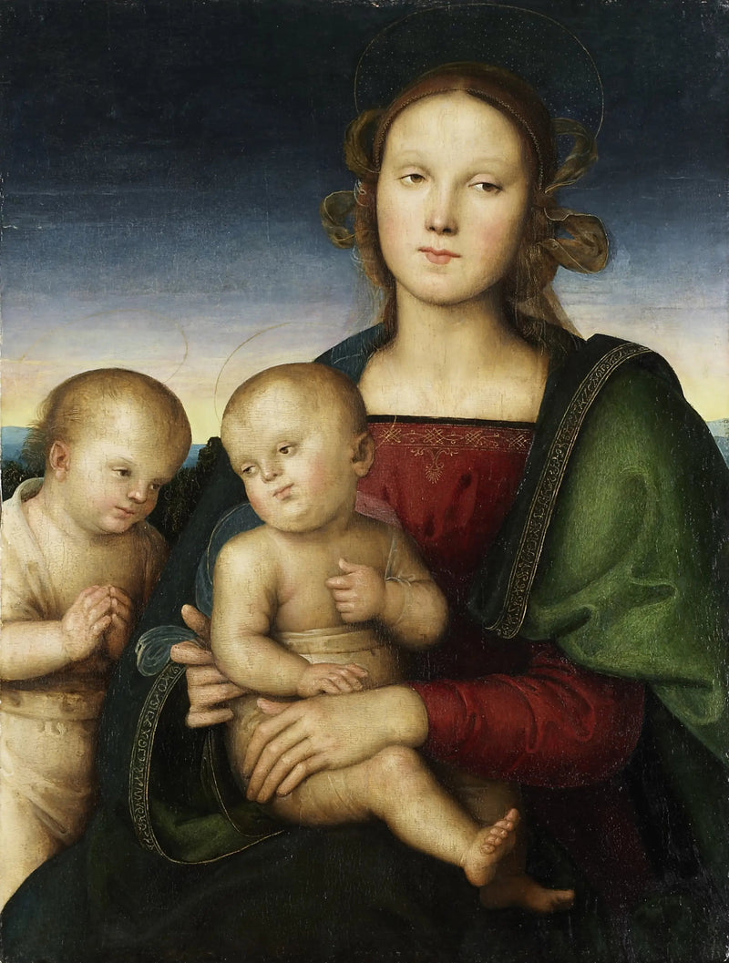 De Maagd met het Kind en de kleine Sint-Jan - Pietro Perugino