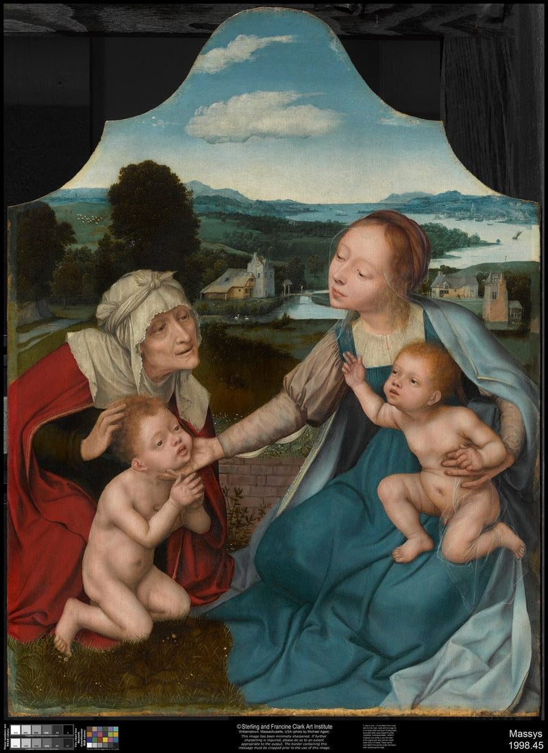 De Maagd met Kind met de heiligen Elisabeth en Johannes de Doper - Quentin Metsys