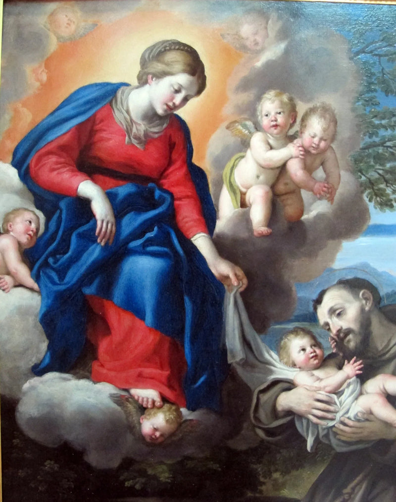 De Maagd met Kind en Sint Franciscus - Domenichino