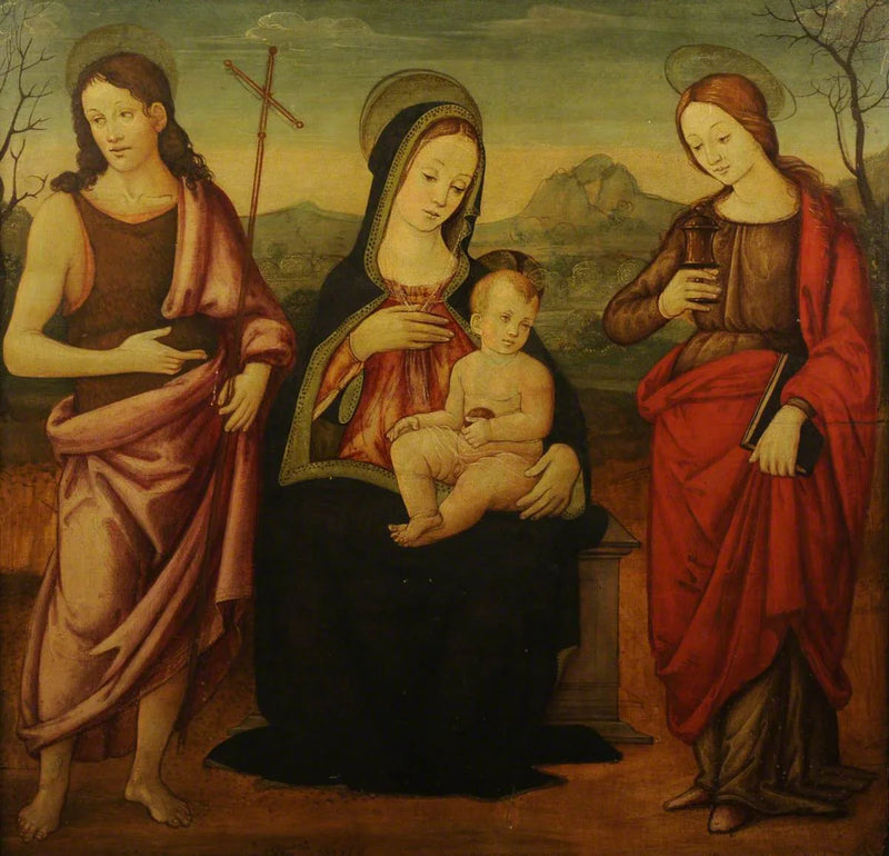 De Maagd met Kind met Sint-Jan de Doper en Sint-Maria Magdalena - Francesco Francia