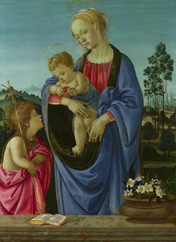 De Maagd met Kind en Sint Jan - Filippino Lippi