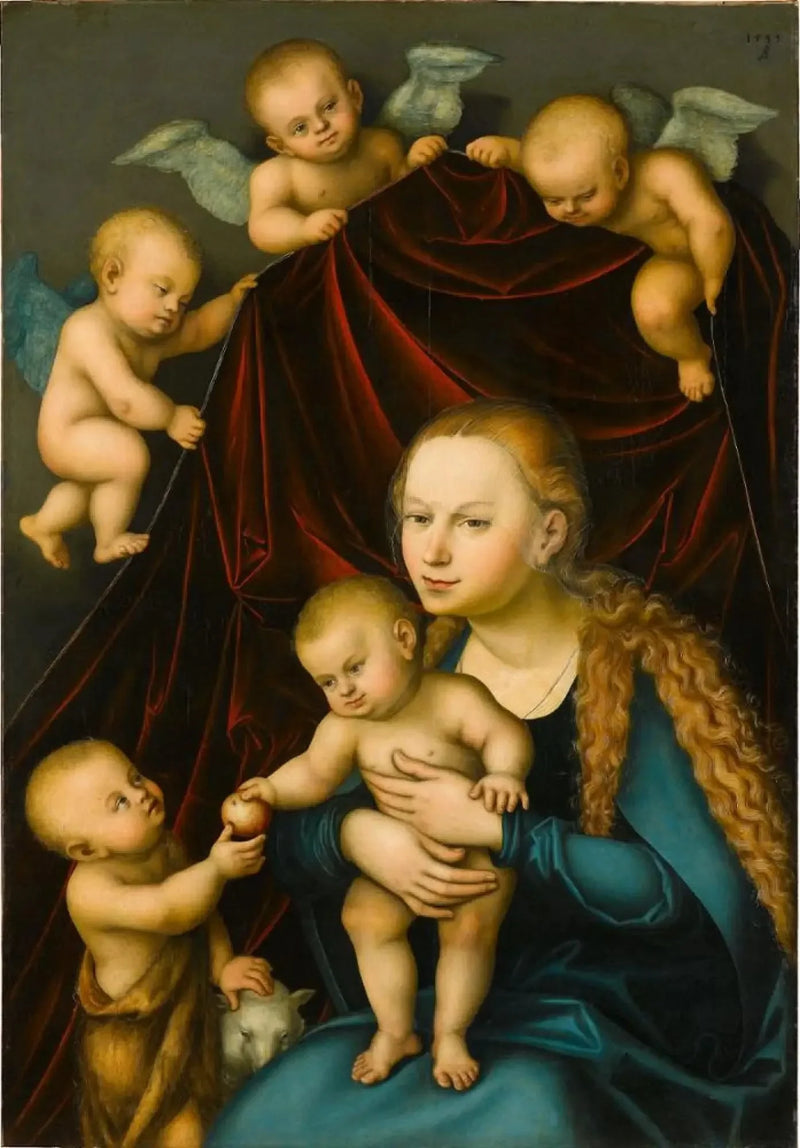 De Maagd met Kind met de Jonge Johannes - Lucas Cranach de Oude
