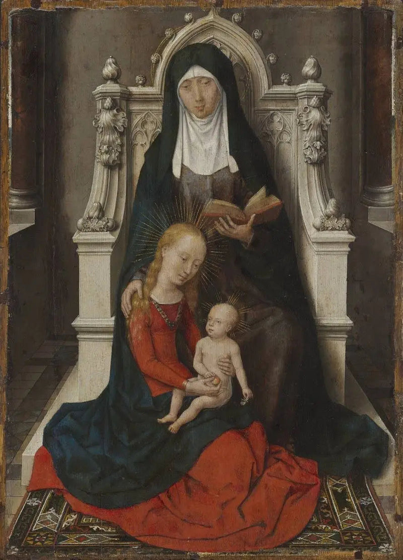 De Maagd met Kind en Sint Anna. - Hans Memling