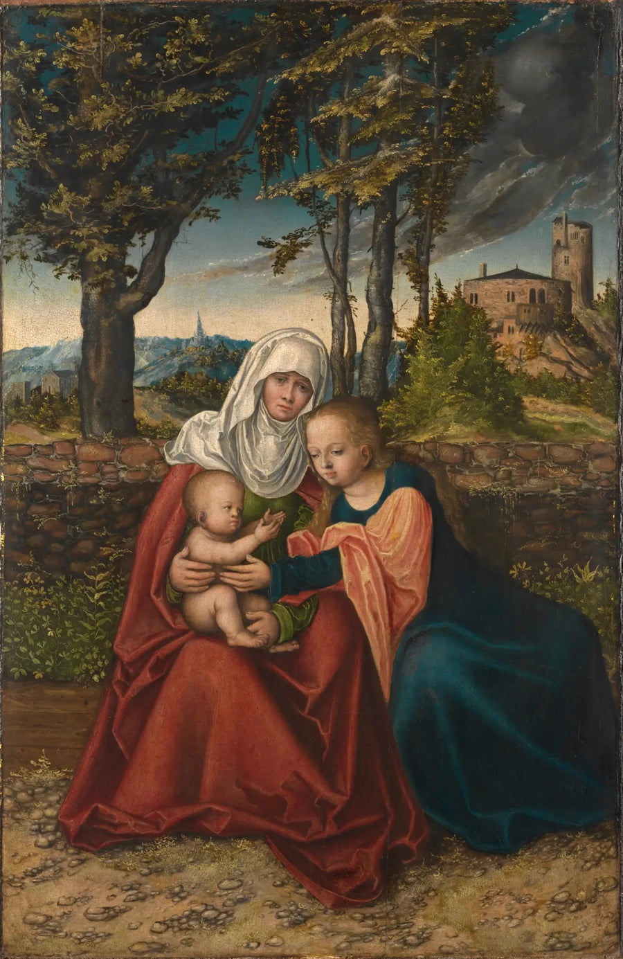 De Maagd met Kind met Sint Anna - Lucas Cranach de Oude