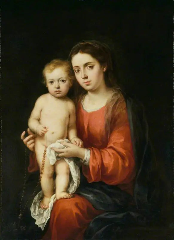 De Maagd met Kind met een rozenkrans - Bartolomé Esteban Murillo

Source:
La Vierge à l'Enfant avec un chapelet - Bartolomé Esteban Murillo