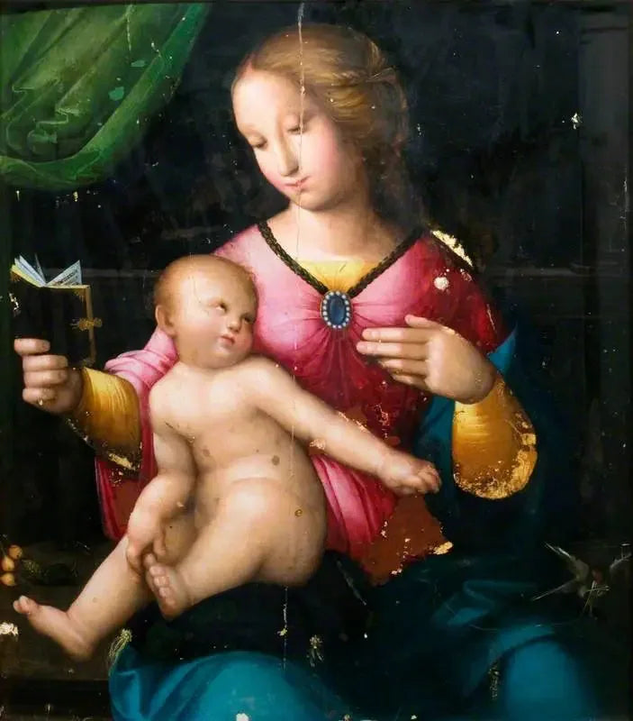 De Maagd met het Kind en een puttertje - Raphael Sanzio