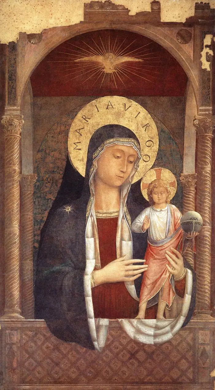 De Maagd met Kind dat zegeningen uitdeelt - Benozzo Gozzoli