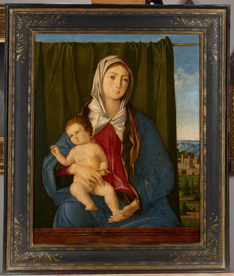 De Maagd met Kind dat zegen geeft - Giovanni Bellini