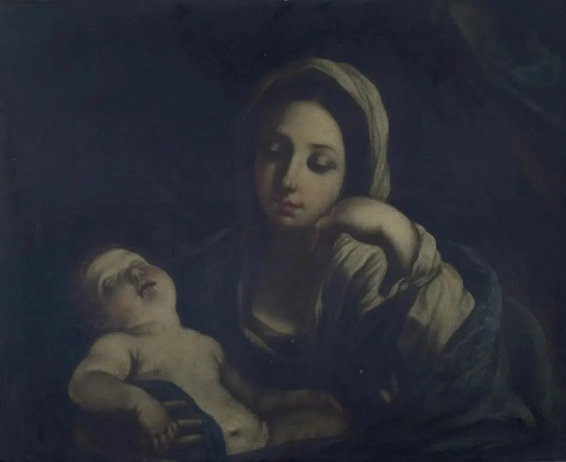 De slapende Maagd met Kind - Guido Reni