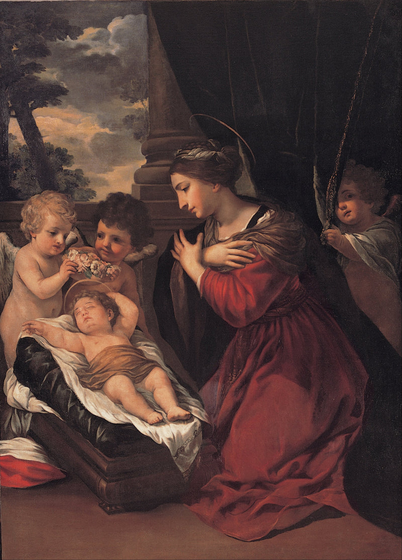 De Maagd met Kind en engelen - Pietro da Cortona