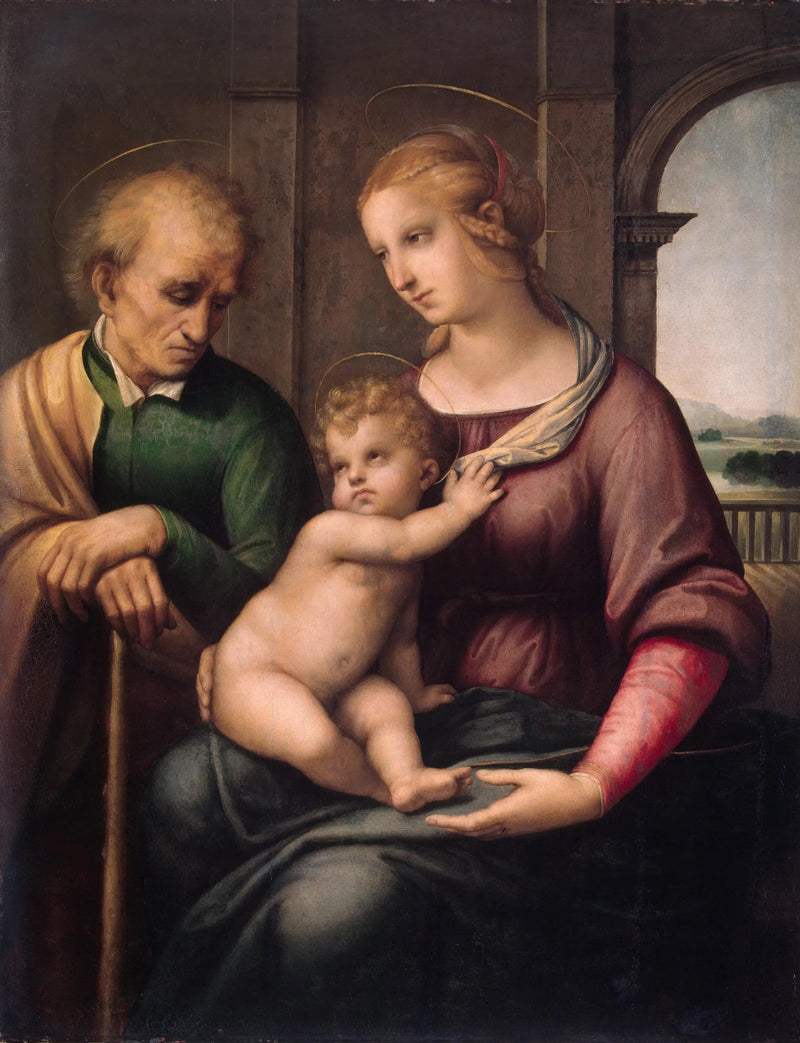 De Maagd met het Kind en Sint Jozef - Raphael Sanzio