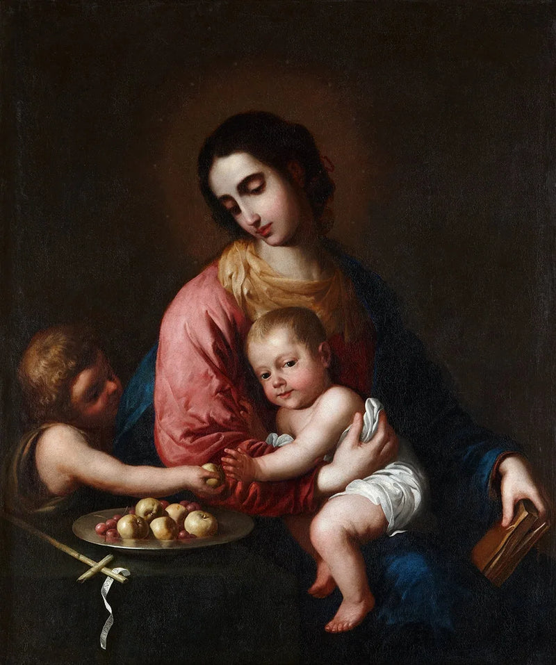 De Maagd met het Kind Jezus en het Kind Johannes - Francisco de Zurbarán
