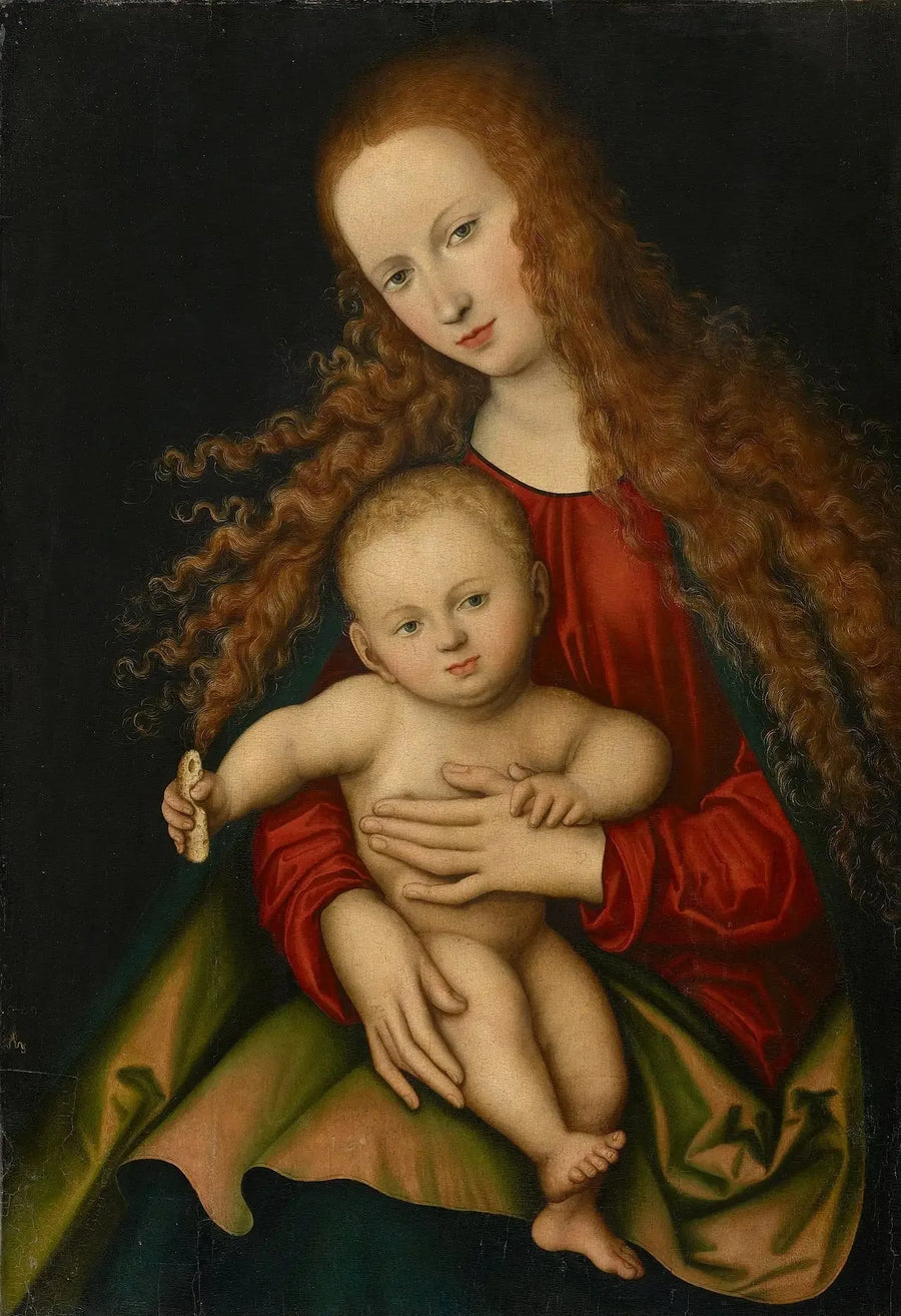 Het Madonna met Kind - Lucas Cranach de Oudere