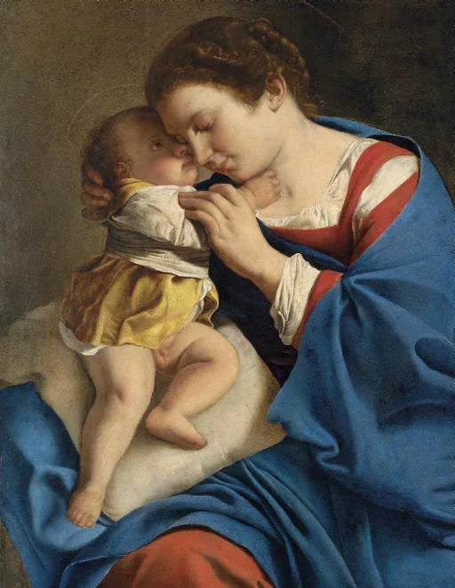 De Maagd met Kind - Orazio Gentileschi