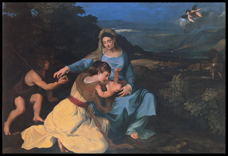 De Maagd met Kind, Sint Catharina en Sint Johannes - Pietro da Cortona