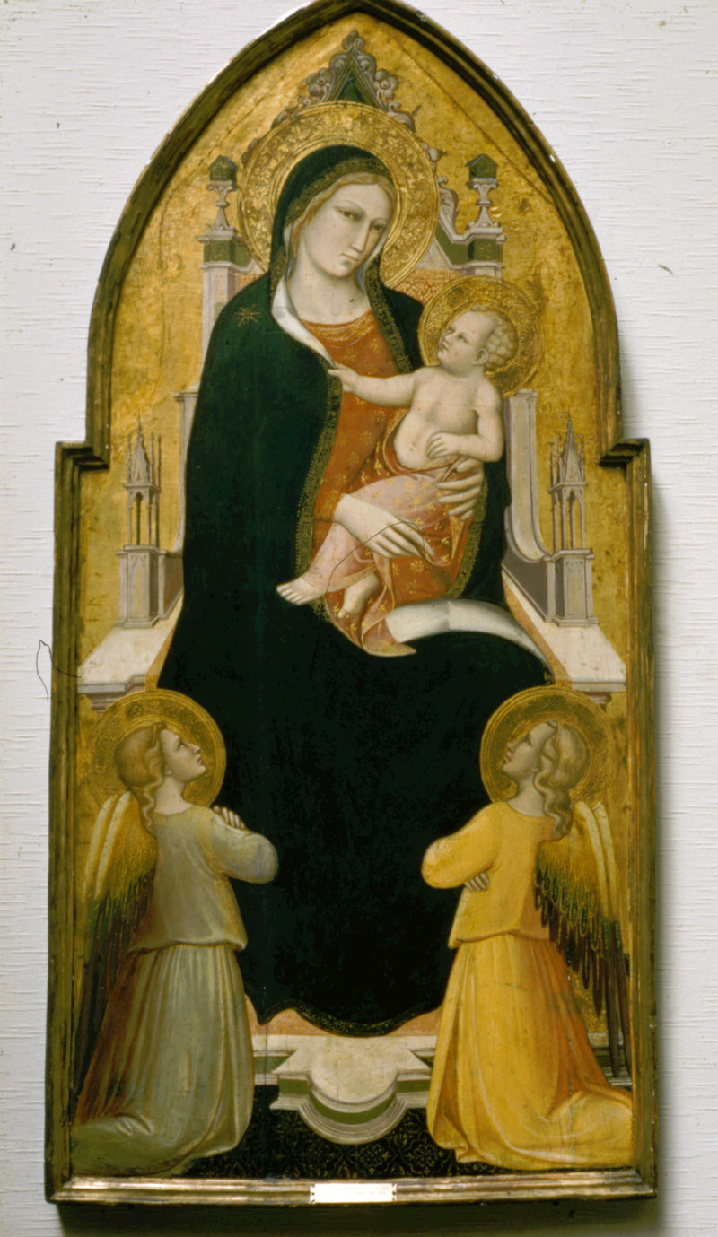 De Maagd met Kind die troont met engelen - Spinello Aretino