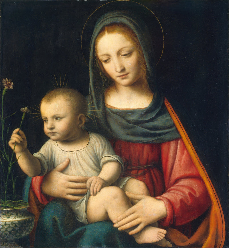 De Maagd met de anjer - Bernardino Luini