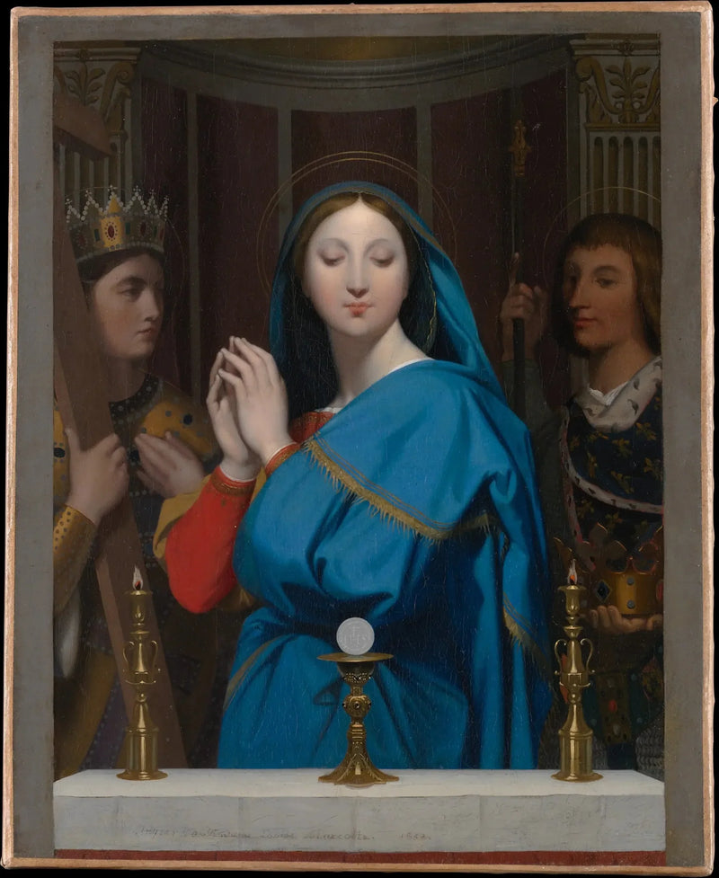 De Maagd die het hostie aanbidt - Jean-Auguste-Dominique Ingres