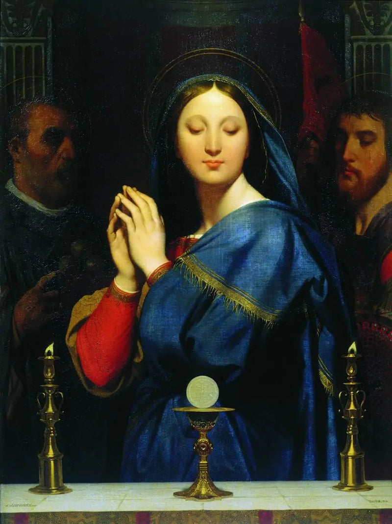 De Maagd die de Hostie aanbidt - Jean-Auguste-Dominique Ingres