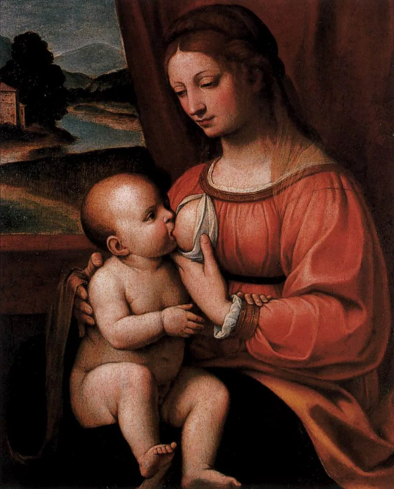 De zogende Maagd - Bernardino Luini