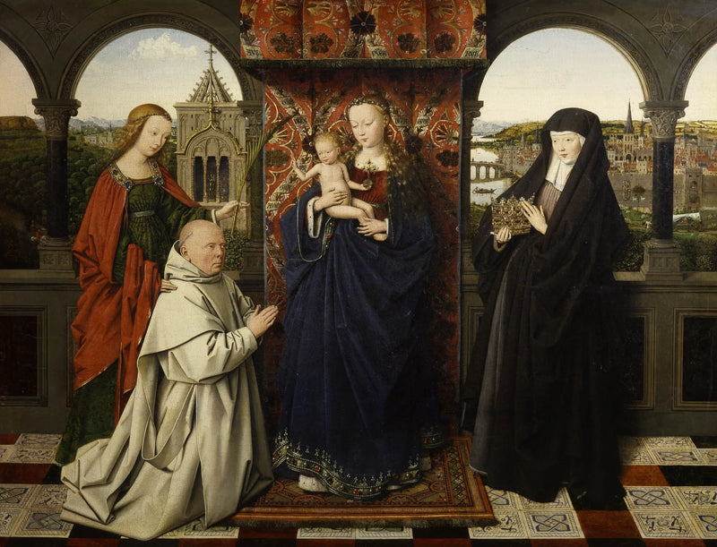 Het Madonna met de karmeliet - Jan van Eyck

Source:
La Vierge au chartreux - Jan van Eyck