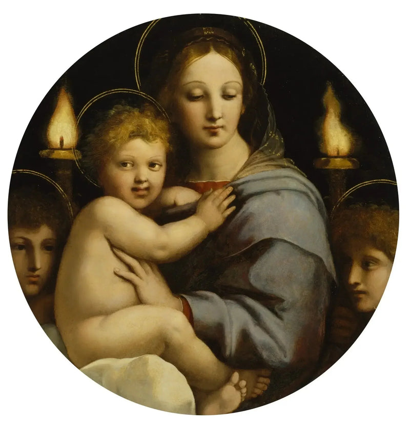 De Maagd met de kandelaren - Raphael Sanzio