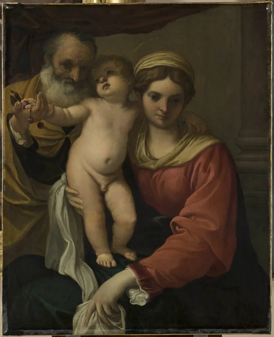De Maagd met kersen - Annibale Carracci