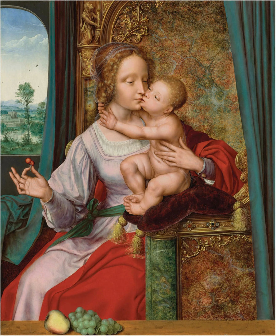 De Maagd met kersen - Quentin Metsys