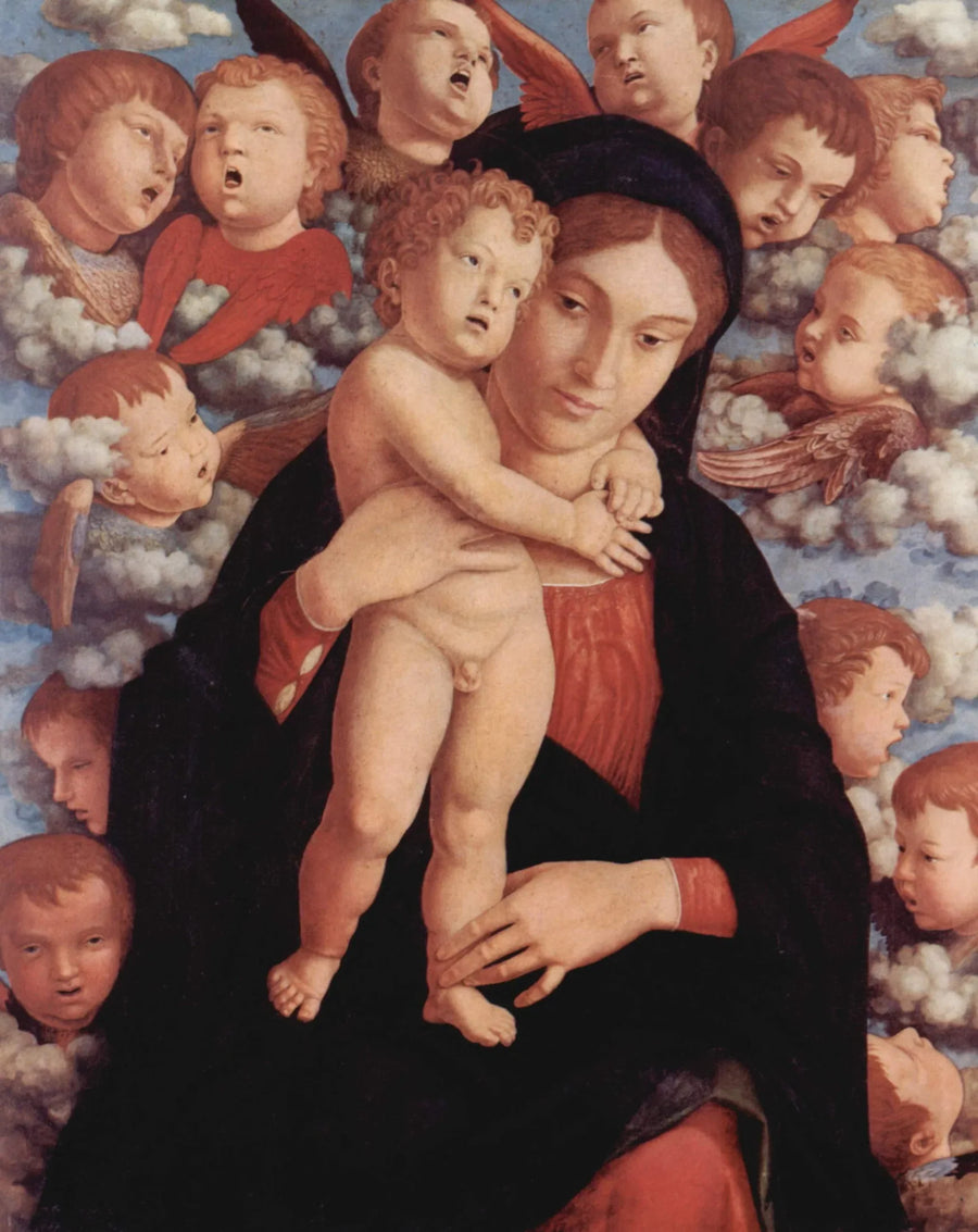 De Maagd met cherubijnen - Andrea Mantegna