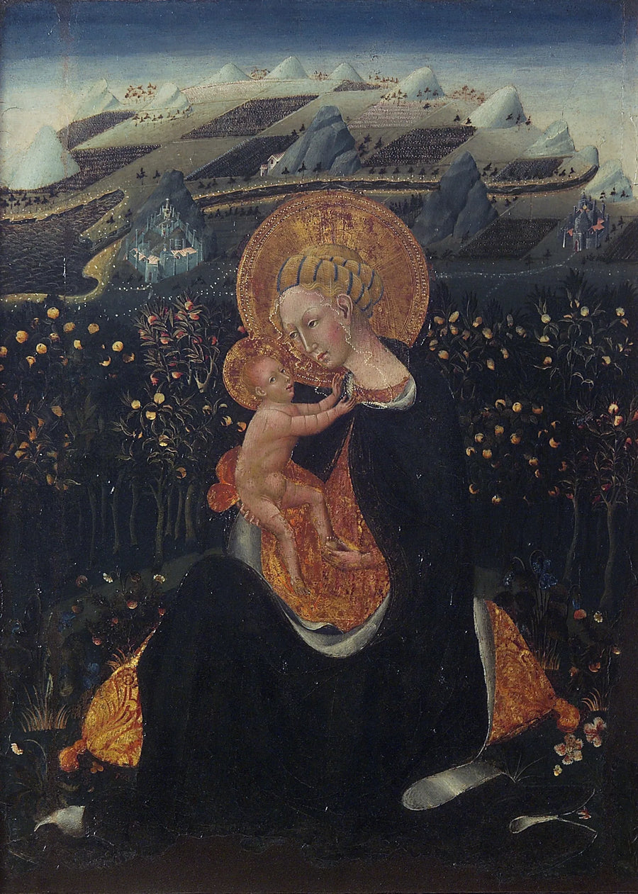 De nederigheid van Maria - Giovanni di Paolo
