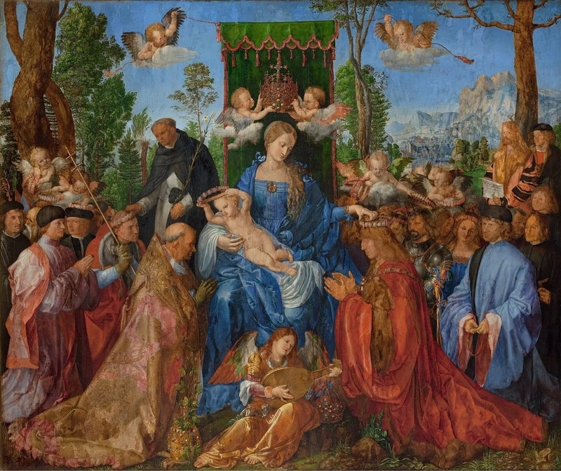 De Maagd van de Rozenkrans - Albrecht Dürer