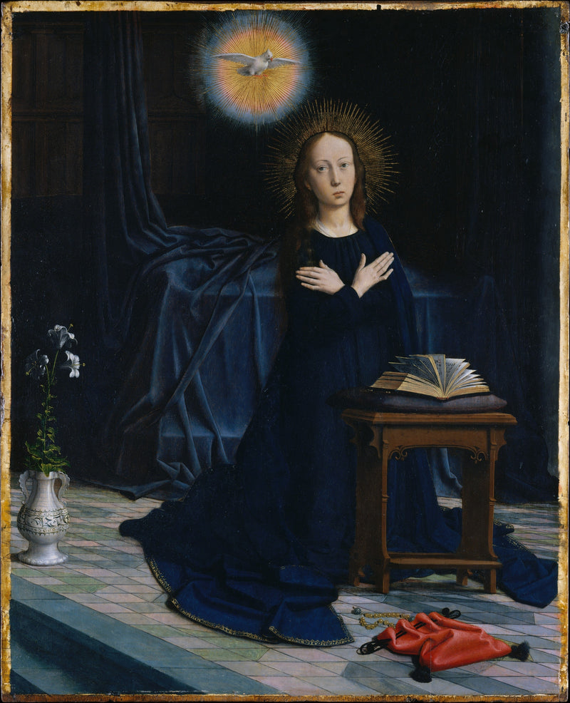 De Maagd van de Aankondiging Cervara Altarpaneel - Gérard David