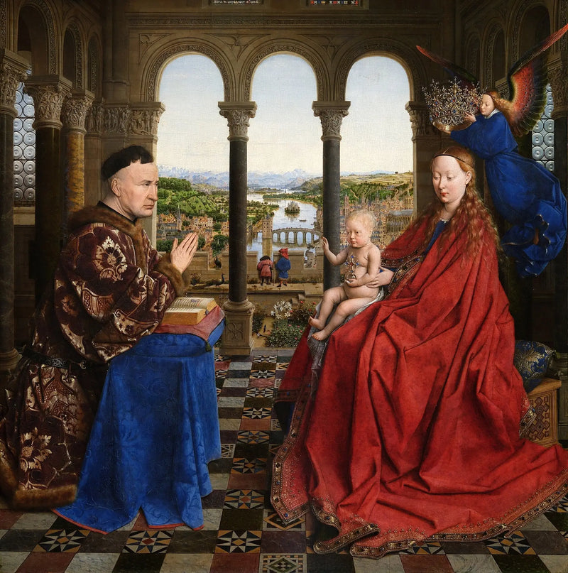 De Maagd van Kanzelier Rolin - Jan van Eyck

Source:
La Vierge du chancelier Rolin - Jan van Eyck