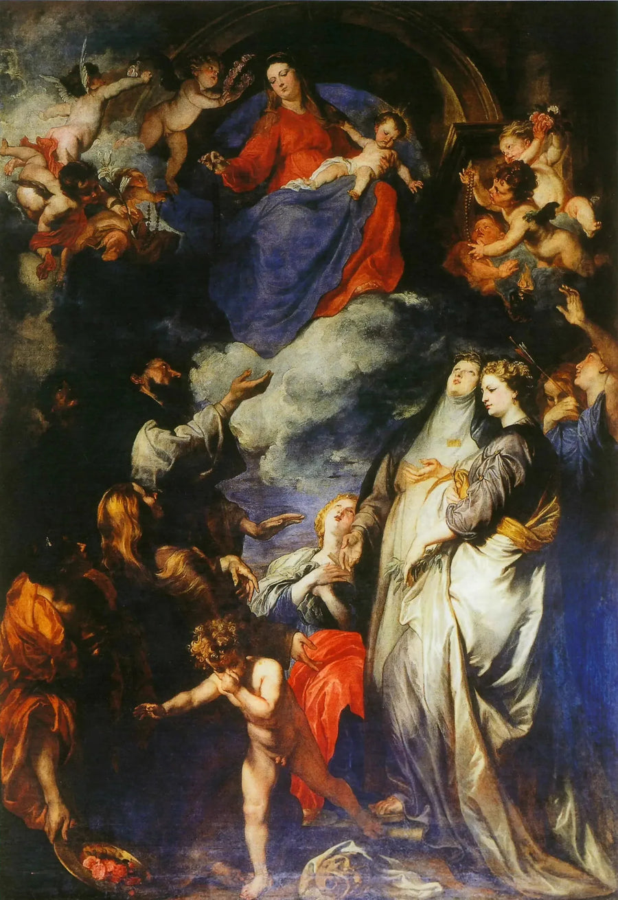 De Rozenkrans-Mariabeeld - Antoine van Dyck

Source:
La Vierge du Rosaire - Antoine van Dyck