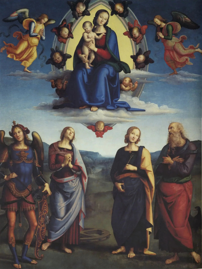 De Maagd in glorie en heiligen - Pietro Perugino