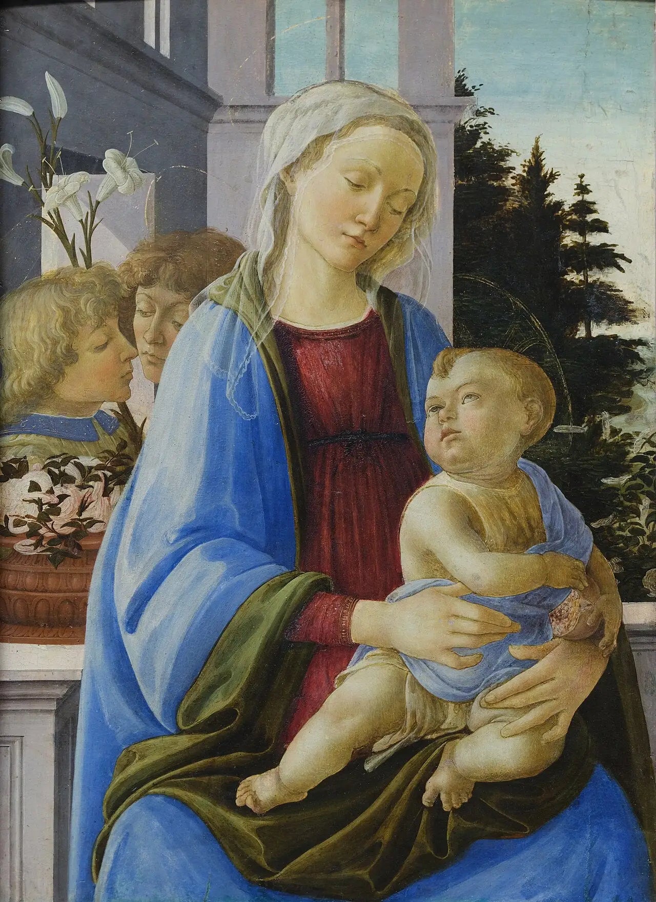 La Vierge et l’Enfant avec deux anges - Filippino Lippi - Alpha Reproduction