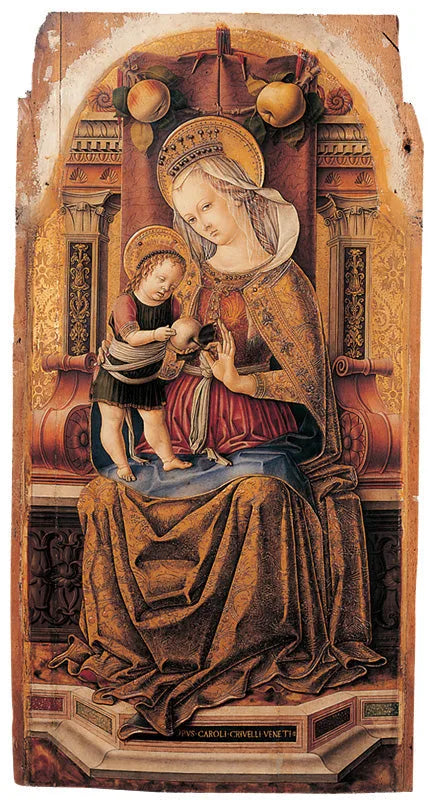De Maagd en Kind in majesteit - Carlo Crivelli