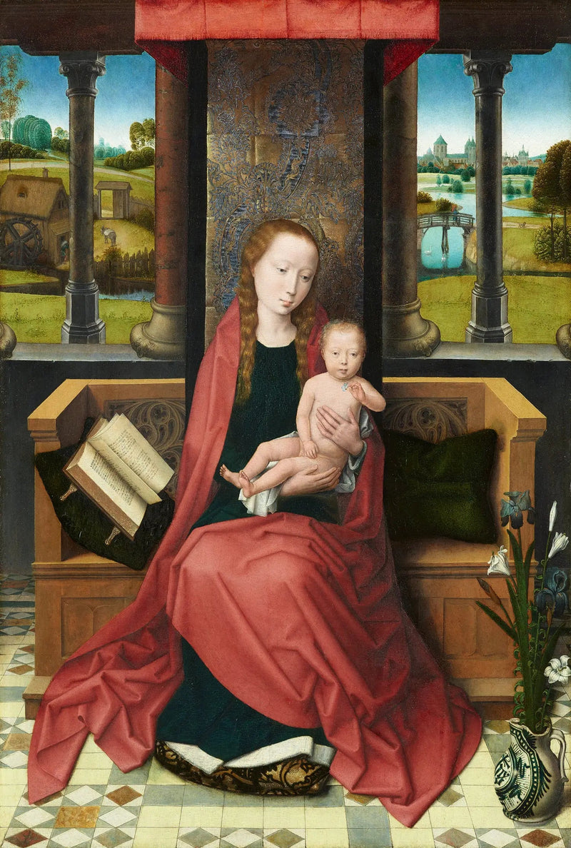 De Maagd en het Kind op Troon - Hans Memling